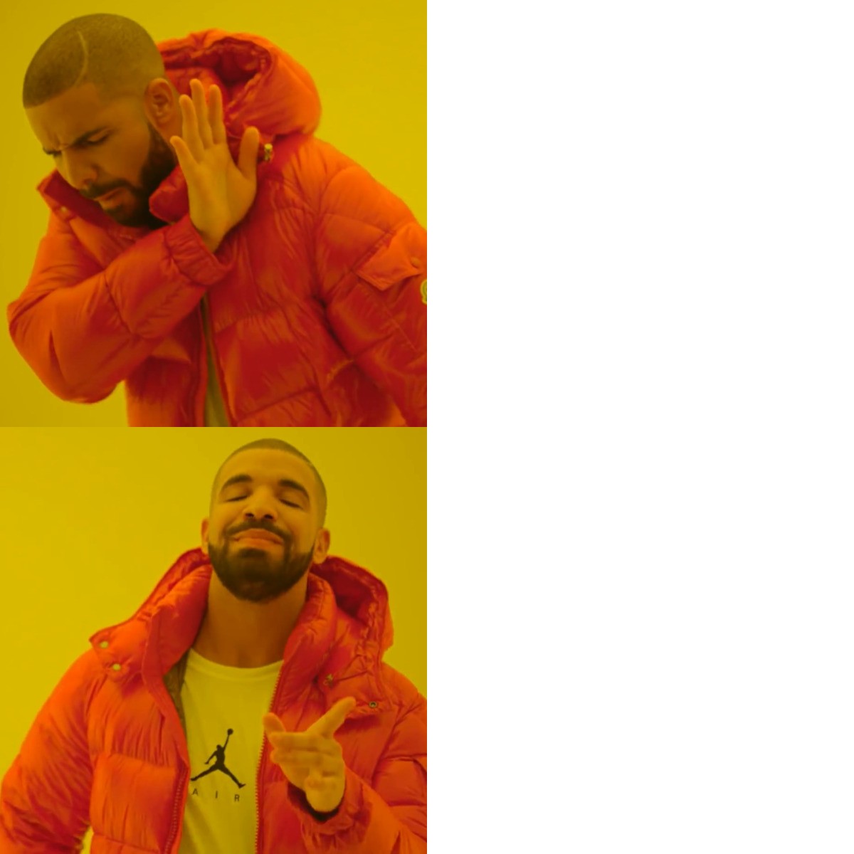 Drake Hotline Bling meme about Daniel Wellington