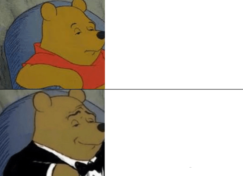 Tuxedo Winnie The Pooh meme about Daniel Wellington