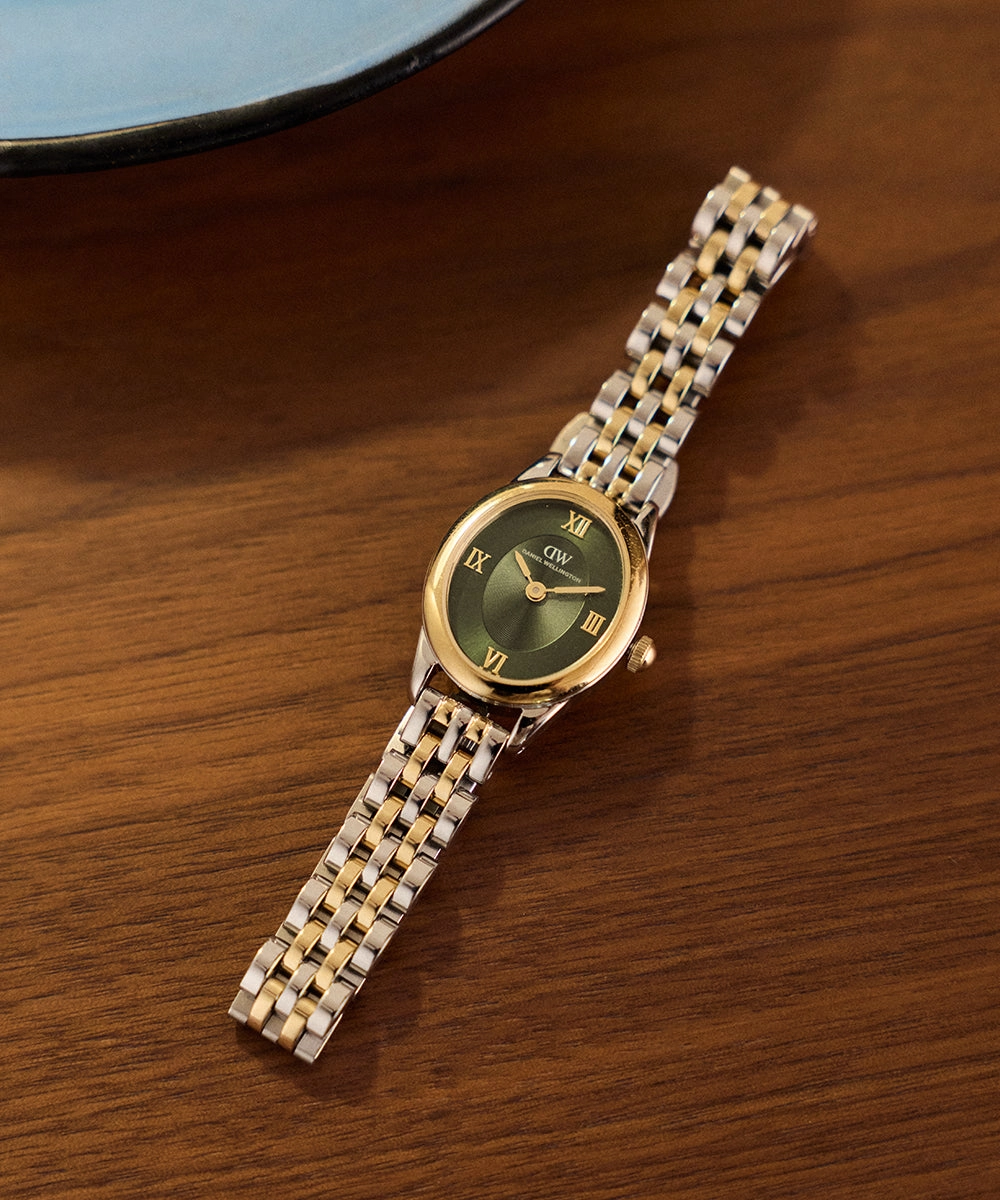 Ophelia collection watch on a wrist in warm light