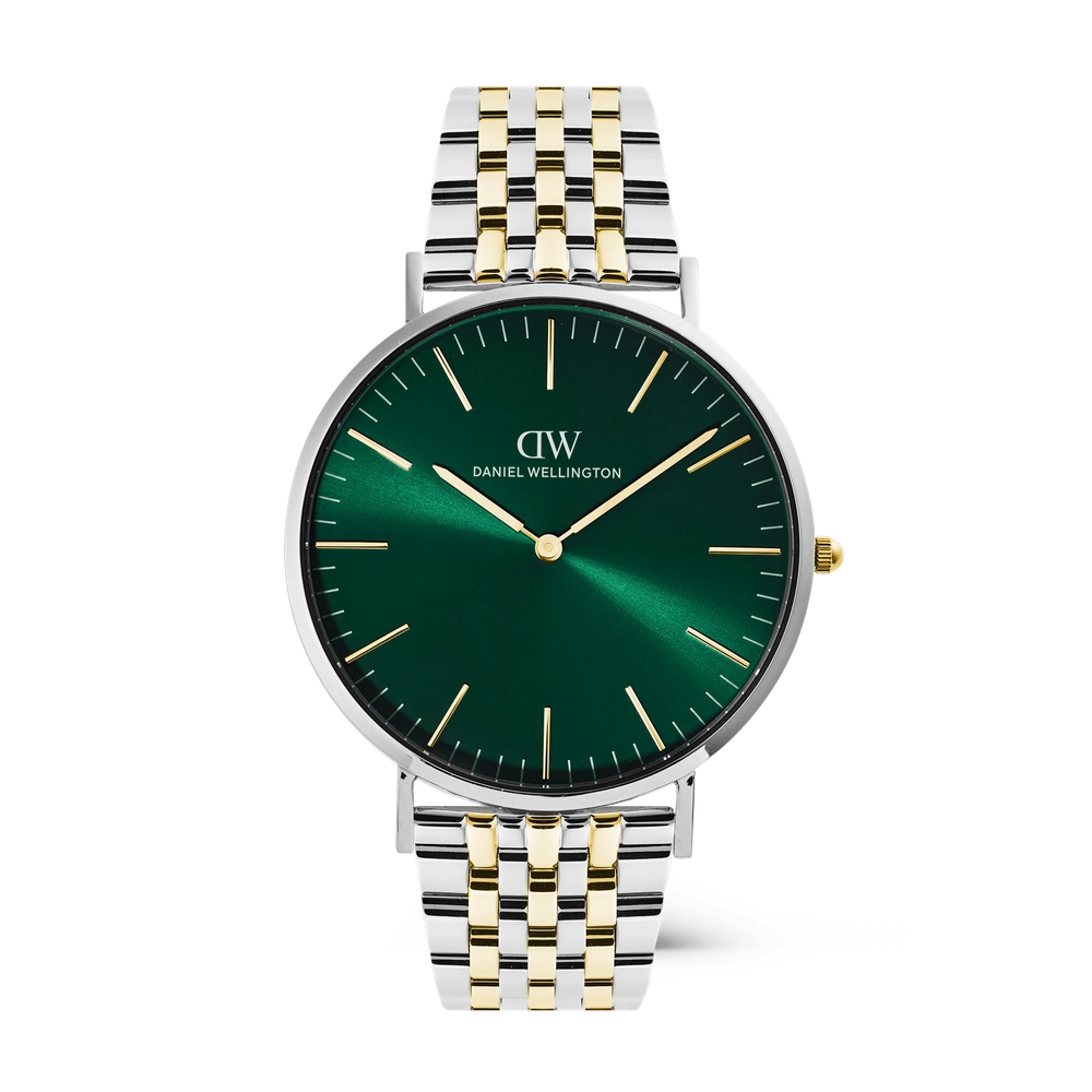Classic 7-Link Emerald Two Tone watch